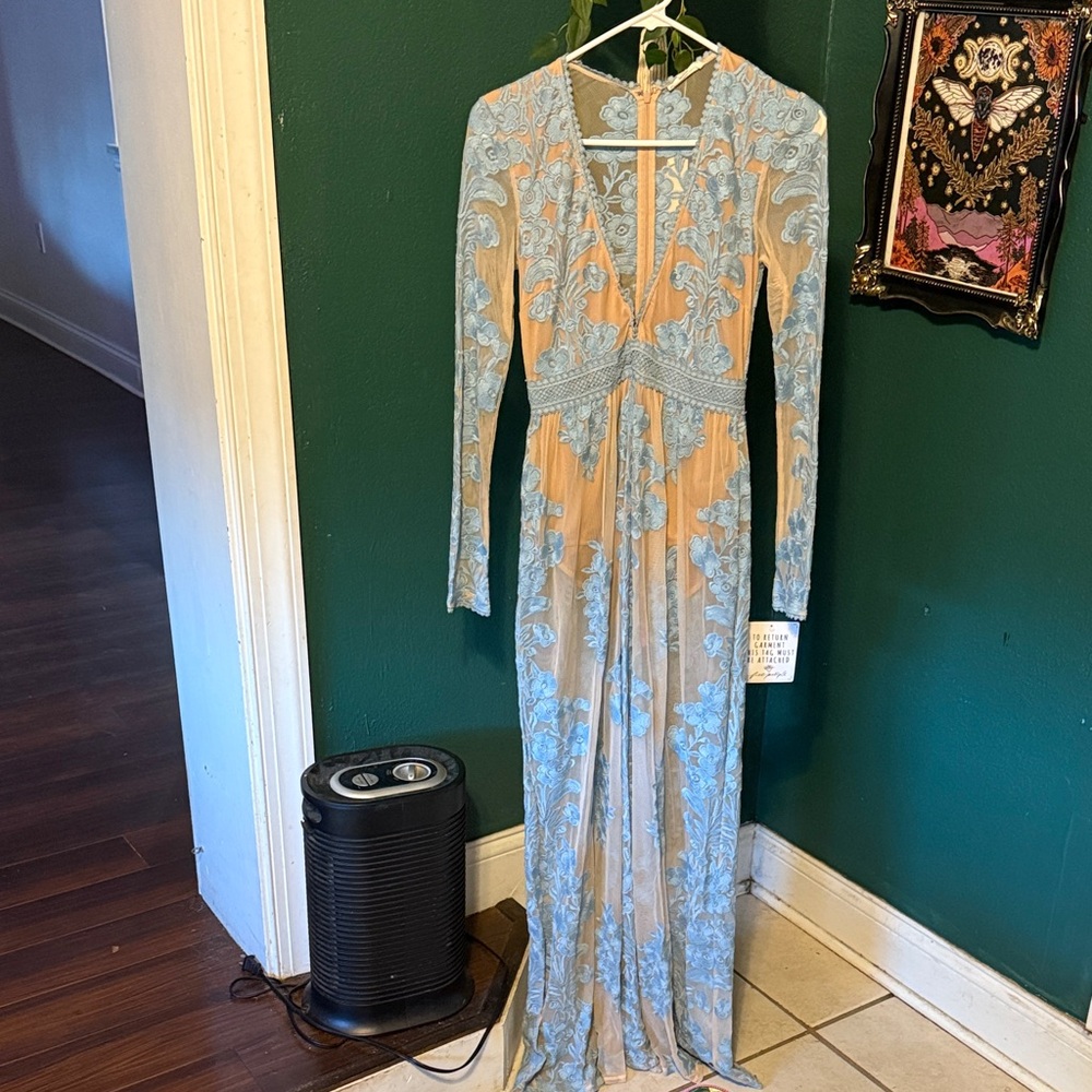 For Love and Lemons Temecula Long Sleeve Maxi Dress